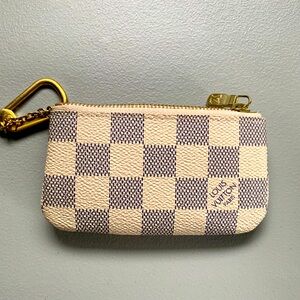 Louis Vuitton Key Pouch Damier Azur
